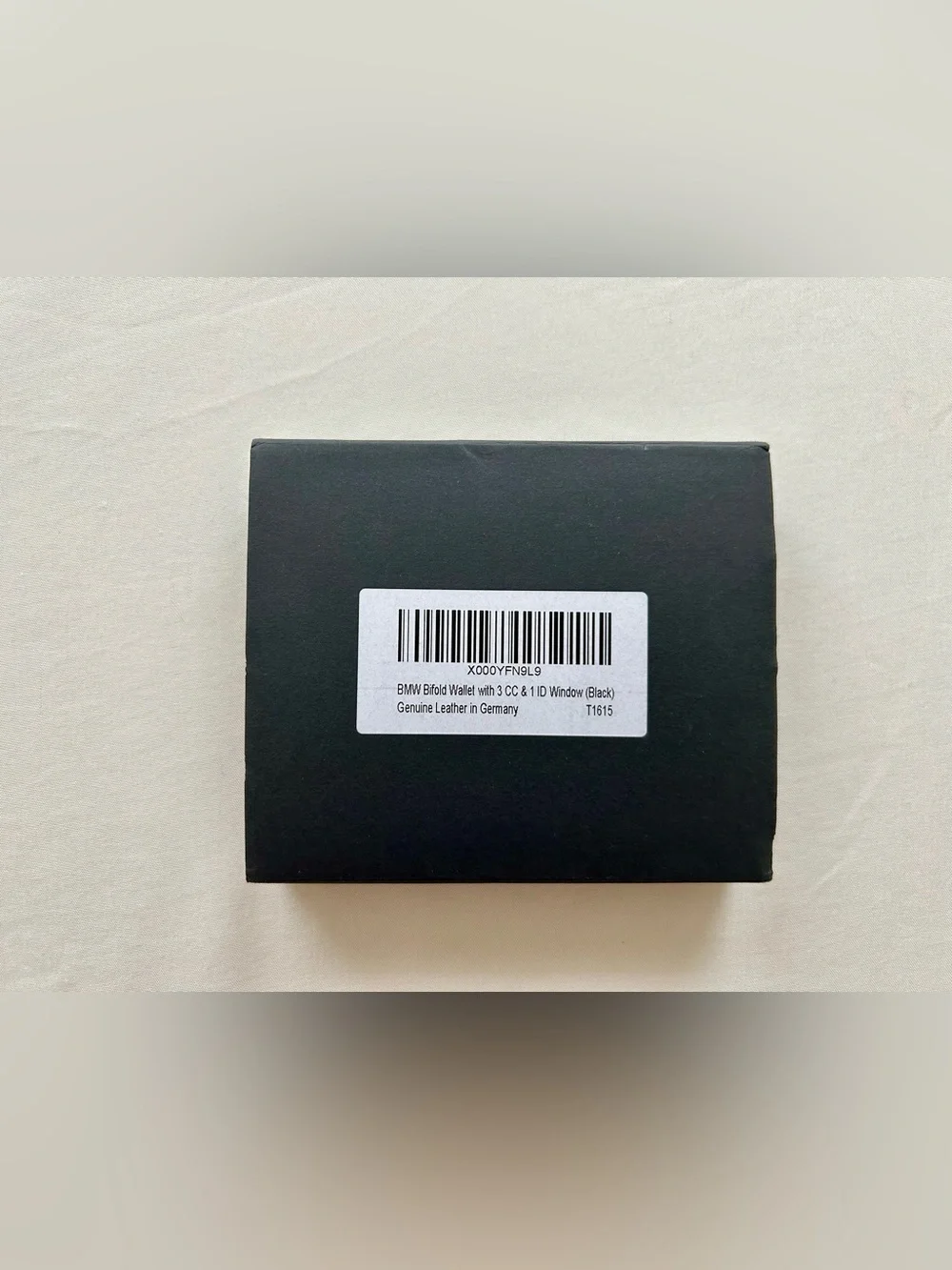 Genuine BMW Black Leather Bifold Wallet, Made in Germany